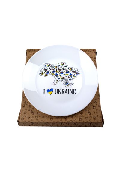 Тарілка I love Ukraine